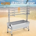 thumbnail image 3 of Danolapsi Stainless Steel Automatic Rotisserie Grill, 54in 132LB Capacity Electric BBQ Pig Lamb Rotisserie Roaster 50W Motor, Charcoal Spit Roaster Grill for Outdoor Kitchen, Camping, 3 of 8