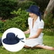 thumbnail image 4 of KAKOWELY 1 sombrero de paja con lazo, ala ancha, bloqueador solar, protección UV, sombrero de verano, 4 of 4
