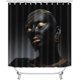 thumbnail image 2 of Juego de 4 cortinas de ducha afroamericanas, diseño de animales de safari del Rey León, mujer afroamericana, reina melanina, niña negra, decoración de baño, cortina de ducha de tela impermeable,, 2 of 7