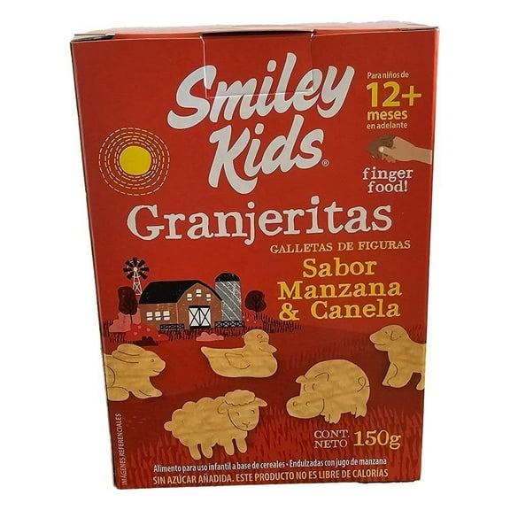 Galletas Smiley Kids Granjeritas etapa 3 sabor canela 150 g