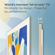TCL 65 Class NXTVISION Series QLED 4K HDR Smart Google Art TV (New 2024) - 120Hz, Dolby Atmos Audio, Slim 1.1 Depth, Light Wood Frame & Flush Wall Mount Included - 65A300W