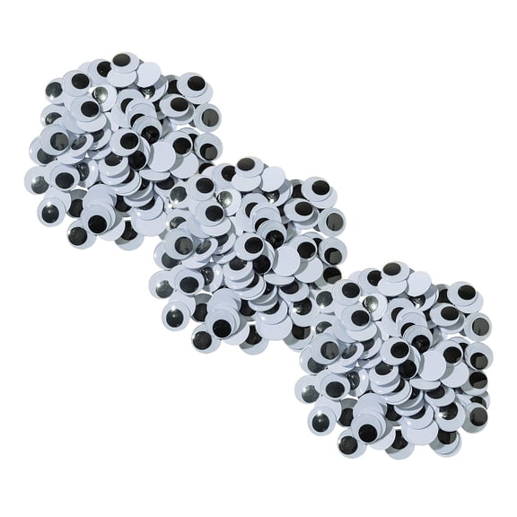 Creativity Street Wiggle Eyes, Black, 20 mm, 300 Count