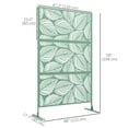 thumbnail image 3 of Outsunny Metal Privacy Screen W/ Expansion Screws Outdoor Divider, Leaf, 3 of 10