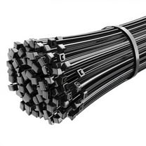 Zip Ties Heavy Duty Cable Ties with 300lbs Tensile Strength, Multi-Purpose Adjustable Ties, UV Resistant Indoor and Outdoor Cable Ties for Use in The Home, Office, Garden (18" (300lb)-Black)