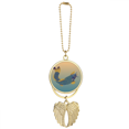 thumbnail image 1 of Painting Culture Blue Fish Car Keychain Angel Wing Pendant, 1 of 4