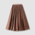 thumbnail image 2 of Sngxgn Skirts for Women Elastic High Waisted Skirt Womens Summer Skirts Trendy(Coffee,One Size), 2 of 7