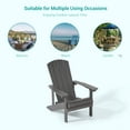 thumbnail image 6 of Sonerlic 4 Pack Outdoor HIPS Adirondack Fire Pit Chair for Patio, Deck and Garden,Gray, 6 of 6