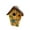 Multicolor F, variant on Wooden Bird House Nesting Box Hanging 20x17.5cm Outdoor Garden Decor Natural Wood Home for Small Birds Easy Install Metal Eyelet Balcony Yard Wildlife Observation