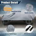 thumbnail image 5 of Unique Bargains Car Cover for Jeep Wrangler JK 4 Door 2007-2017 Waterproof Sun Protection Gray 193"x74.8"x59", 5 of 6