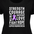 thumbnail image 4 of Inktastic Lupus Awareness Strength Support Courage Women's Plus Size T-Shirt, 4 of 5