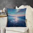 thumbnail image 7 of Ocean moon beach Linen toss pillowcase Decoration pillowcase Gift preferred 24x24" Cushion cover 2 set Sofa pillowcase Sofa bedroom living room car, 7 of 7