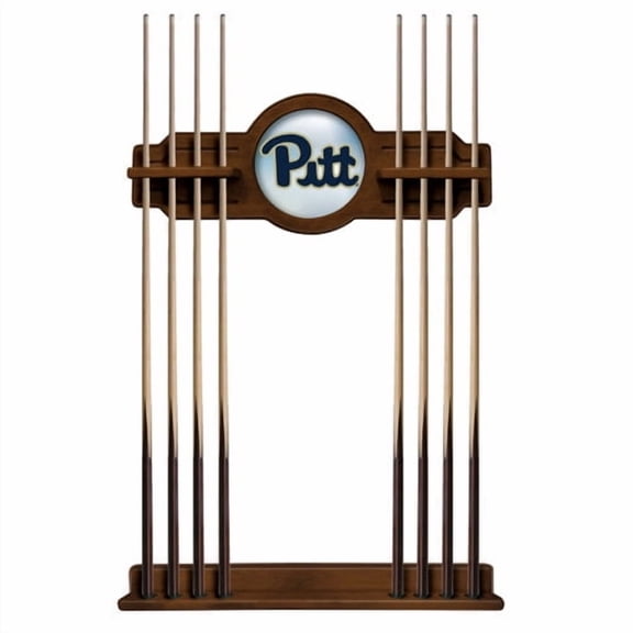 University of Pittsburgh Solid Wood Cue Rack with a Chardonnay Finish