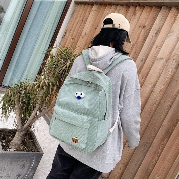 Mochila pequeña y fresca estilo academia Velvet Art, versión linda de la mochila de ocio