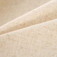 thumbnail image 4 of Paño de siesta rectangular beige resistente a las manchas, lavable, de algodón y lino, borla, 4 of 5