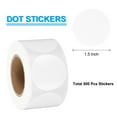 thumbnail image 2 of Uxcell 500Pcs Round Thermal Label Stickers, 1.5 inch Circle Direct Thermal Sticker Label White, 2 of 6