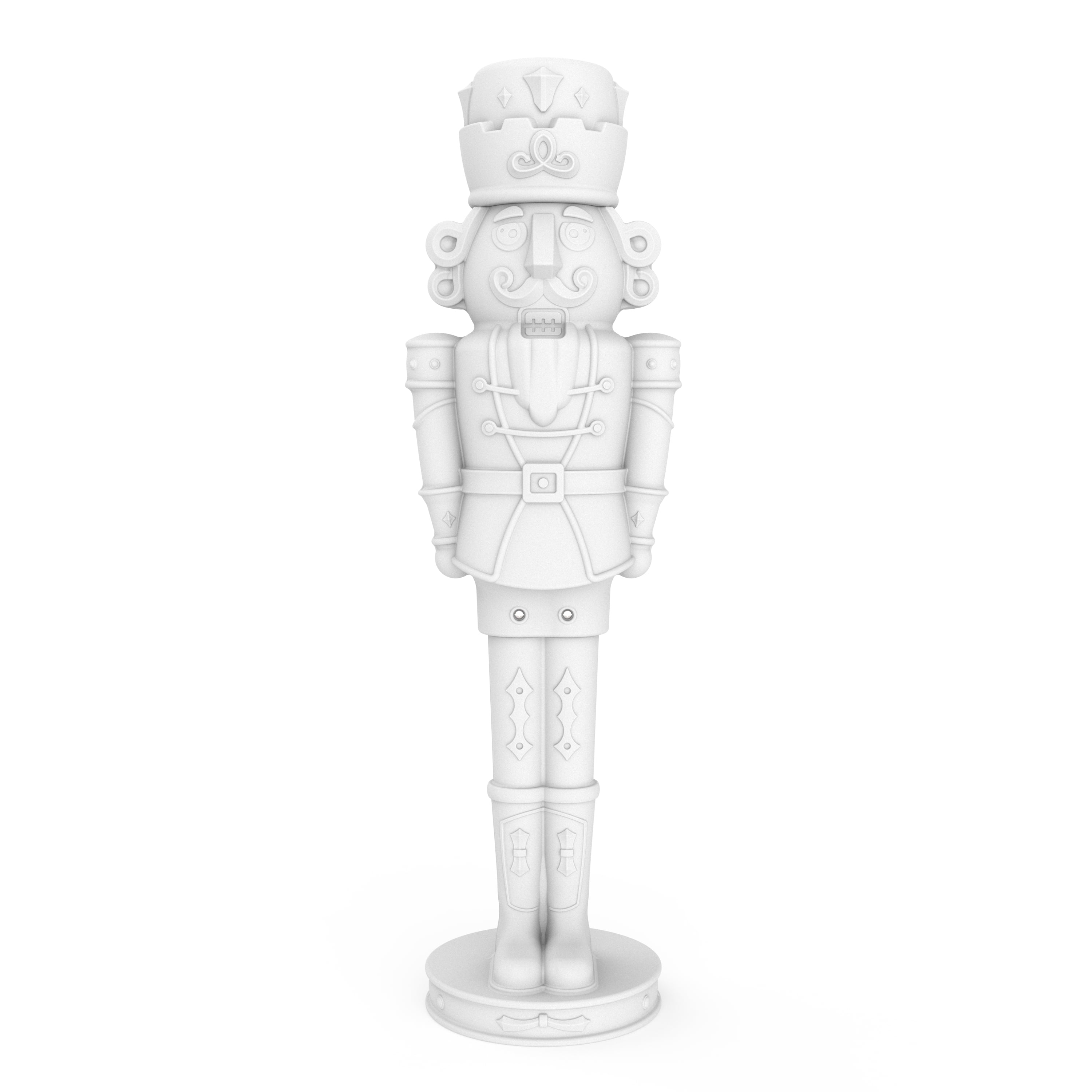 Step2 Giant Decorative Nutcracker Prince with Paintable, Indoor/Outdoor Finish, 21” x 72”