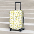 thumbnail image 5 of Uemuo Yellow Lemon Leaves Printed Washable Luggage Cover - Fashion Suitcase Protector Fits 18-32 Inch Luggage -Medium, 5 of 9