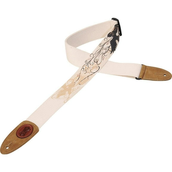 Levy's MSSC8U-002 2" Blackbird Cotton Guitar Strap