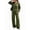 Army Green #4, variant on Evdexr Lounge Sets Womens 2 Piece Henley Long Sleeve Shirts & Pants Outfits Fall Winter Vacation Casual Sets Baggy Solid Tracksuits with Pocket S