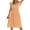 Gold, variant on Cruise Outfits for Women 2026 Ladies' Casual Solid Color V Neck Waist Fresh Style Dress Resort Wear for Women