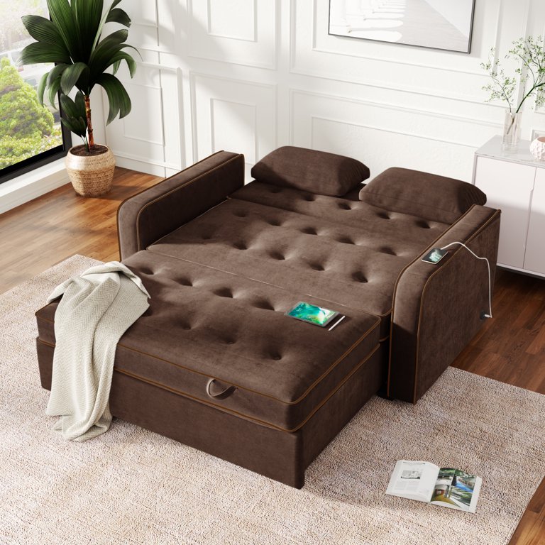 Loveseat Sofa Bed Aazon.co: Yafylly 3 In 1 Sleeper Sofa Couch Bed, Pull ...