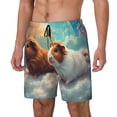 thumbnail image 1 of Fotbe Cloud Guinea Pig Traje de Baño para Hombre – Shorts de Natación de Secado Rápido con Forro y Bolsillos-XX-Large, 1 of 6