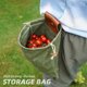 thumbnail image 3 of Bolsa de forraje de lona, bolsa para recoger frutas de jardín, bolsa de forraje de hongos para senderismo, camping, caza, peinado en la playa, plegable, fácil de llevar sobre el tamaño de tu mano Xemadio XWJ-A0027-2, 3 of 9