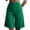 Green, variant on Womens Ski Pants Short Length Summer Solid High Waist Loose Fit Casual Shorts With Pockets For Daily Wear, Size M