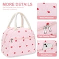thumbnail image 5 of Insulated Lunch Bag for Men & Women, Reusable Small Cooler Tote for Work, Travel & Picnic, Adult Lunch Box with Compact & Durable,Corduroy Strawberries Pink, 5 of 7