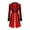 Red, variant on Women's Velvet Victorian Steampunk Tailcoat Ringmaster Circus Show Blazer Jacket Lapel Button down Party Wear Blue XL