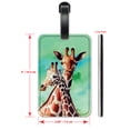 thumbnail image 3 of Giraffes - Luggage ID Tags / Suitcase Identification Cards - Set of 2, 3 of 5