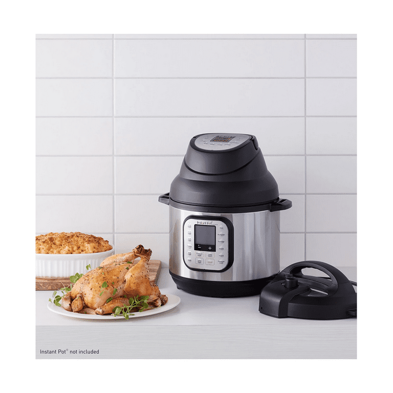 Instant Pot, 6-Quart Air Fryer Lid,​ Electric Pressure Cooker or Slow  Cooker Accessory with Roast, Bake, Crisp, Fry, Broil, Reheat, Dehydrate  Functionality 