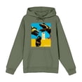 thumbnail image 5 of Beetlejuice Sandworm Desert Door Adult Olive Long Sleeve Hoodie-3XL, 5 of 7