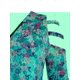 thumbnail image 4 of Tallas grandes con cremallera en V cuello floral escalera recortado frío hombro superior Rosegal Mangas largas de talla grande, 4 of 5