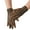 Khaki, variant on 1pair Stretchy Leopards Print Mittens Comfortable Women's Mittens Flexible Gloves Winter Accessory