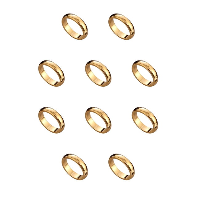 Anillo de Boda Qarigey Ceremonia Portátil Aleación Estilo moderno Oro Tamaño 10