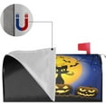 thumbnail image 5 of Halloween Pumpkins and Cat Against Full Moon \u200bat Night Mailbox Cover Magnetic Mailbox Wraps Post Box Cover Décor 21x18 in, 5 of 7