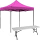 thumbnail image 1 of Kit Toldo Carpa 3x3 + Mesa Plegable 1.80m Jardin Exterior, 1 of 5