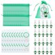 thumbnail image 2 of Llaveros para mujer, llavero de billetera, llavero de auto, llavero lindo, 20 juegos de llavero de ángel con ala de ángel de perla con bolsas de organza/llavero de agradecimiento Kra, 2 of 5