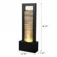 thumbnail image 4 of Versatile Zen Metal Fountain with Stone Brick Accent, 4 of 5