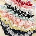 thumbnail image 3 of Flmtop Cute Three-Layer Lace Bowknot Small Bell Pet Collar Bib Dog Cat Necklace Decor Red, 3 of 9