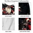 thumbnail image 4 of luoweisi Men's Beach Shorts Quick Dry Swim Trunks with Mesh Lining Santa Claus Motorcycle 2XL, 4 of 5