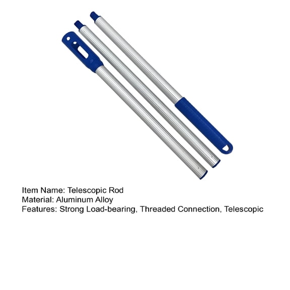 ACDANC Pool Brush Pole Anti-slip Connections Parts Aluminum Alloy Pool Cleaning 3/4 Sections Telescoping Pole Swimming Pool-160cm