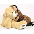 thumbnail image 5 of Big Plush Giant Teddy Bear 60 inches Fully Stuffed 5ft Large Stuffed Animal Packed in Big Box Ready to Hug, Weighs 14 pounds of Extra Soft Huge Valentine Bear Hugs, 5 of 9