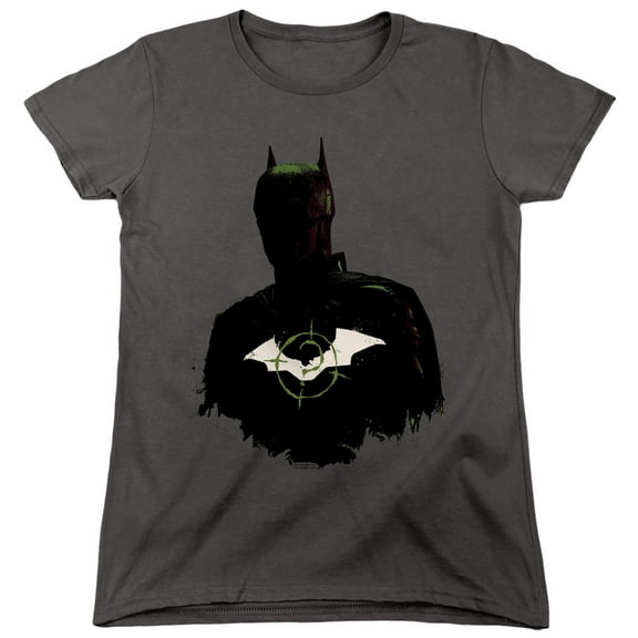 The Batman (2022) Silhouette With Riddler Logo Women's T Shirt