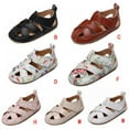 thumbnail image 3 of GYRATEDREAM Infant Baby Girls Sandals Anti Slip Rubber Sole Summer Beach Outdoor First Walker Crib Shoes 0-24 Months, 3 of 10