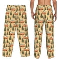 thumbnail image 3 of HPINK-T Men's Pajama Pants Pjs Bottoms With Pockets Sleep Lounge Pants For Men, 3 of 11
