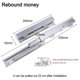 thumbnail image 4 of 1Pair 200-500mm Drawer Rail Cold Rolled Steel Drawer Slides Silent Soft Close Drawer Runners Cabinet Slides Furniture Hardware, 4 of 8