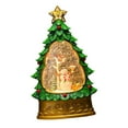 thumbnail image 2 of Colcolo Christmas Music Box Creative Night Light for Bookshelf Desktop Birthday Gift Snowman Broom, 2 of 8