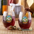 thumbnail image 3 of Bichon Frise Hello Summer with Sunglasses and Surfboard Tropical Vibes 15oz Stemless Wine Glass Mug Bichons Dog Lovers Gifts Idea Wine Glasses Cup - 00007, 3 of 5
